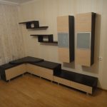 Угловая модульная стенка
