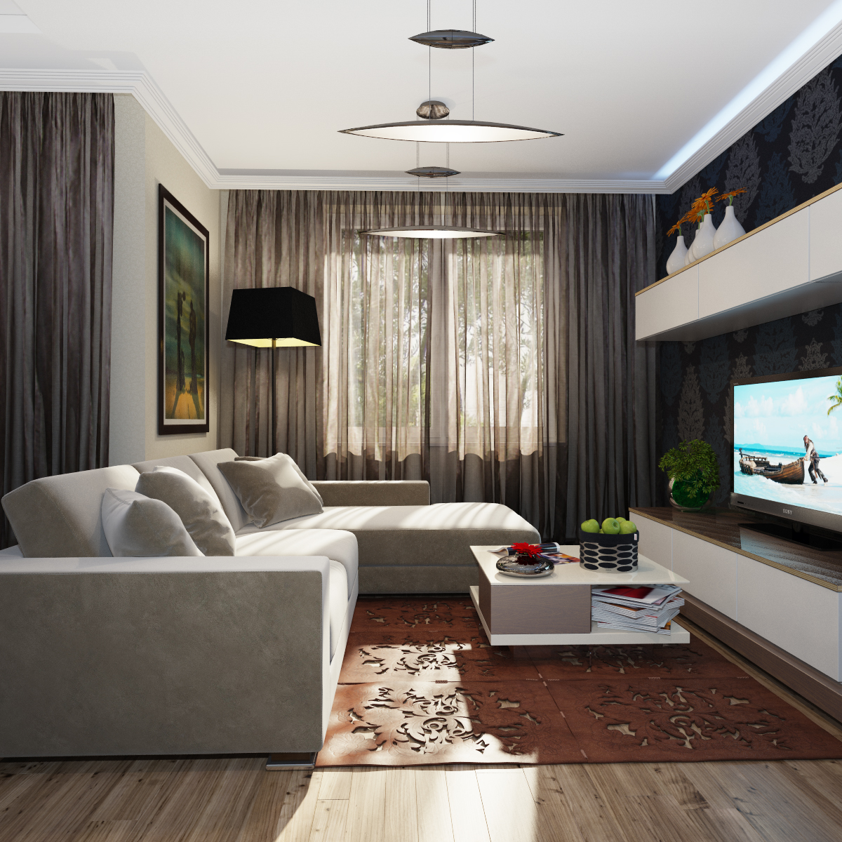 Дизайн зала в квартире: стильные идеи и модные решения