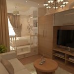 Ниша с аркой из гипсокартона для обустройства спальни.