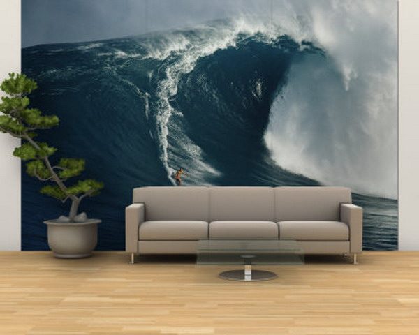 Морская волна в интерьере гостиной